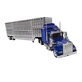 thumbnail image 2 of TRACTOCAMION KENWORTH W-900 AZUL CON REMOLQUE PARA GANADO ESCALA 1:43 AZUL REFIVIDRIO A ESCALA 1:43, 2 of 2