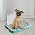 thumbnail image 5 of Bvdfgk Dog Toilet Potty Trainer Corner Urinal Litter Box Durable Detachable Lattice Dog Large Green, 5 of 9