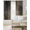 thumbnail image 2 of Brown Blackout Curtains for Bedroom/Living Room, Thermal Insulated Kitchen Curtains, Modern Abstract Art Ombre Oil Painting Grommet Darkening Window Treatment Drapes 52"x72"x2, 2 of 8