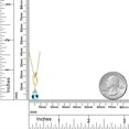 thumbnail image 6 of Gem Stone King 10K Yellow Gold Ice Blue Topaz Pendant Necklace for Women | 1.00 Cttw | Gemstone November Birthstone | Pear Shape 8X5MM | With 18 inch Chain, 6 of 6