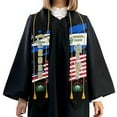 thumbnail image 4 of Custom Salvadorans Graduation Sash 2025, El Salvador Graduation Stole 2025, Salvadorans Graduation Sash, Graduation American Flag Stole 2025, 4 of 9