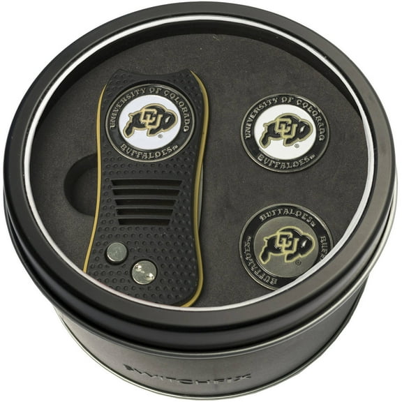 Team Golf NCAA Tin Gift Set with Switchfix Divot Tool and 2 Ball Markers