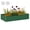 Green-8x4x1.5FT, variant on Dextrus 8x4x3ft Galvanized Metal Raised Garden Bed with Gloves, Support Rod & Rubber Edge for Outdoor Plants Veggies, Silver