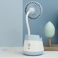 thumbnail image 5 of RFUGUG Desktop Fan with Pen Holder & Storage - Versatile for Students & Offices, USB Rechargeable Portable Electric Fan for Dorms & Workspaces, 5 of 7