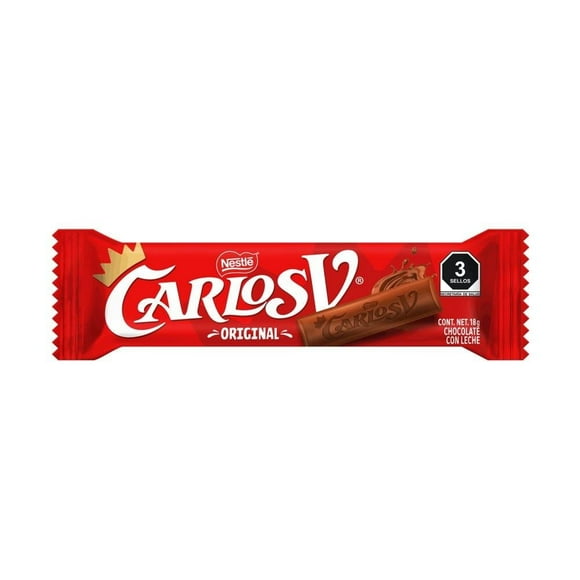 Chocolate con leche Carlos v original 18 g
