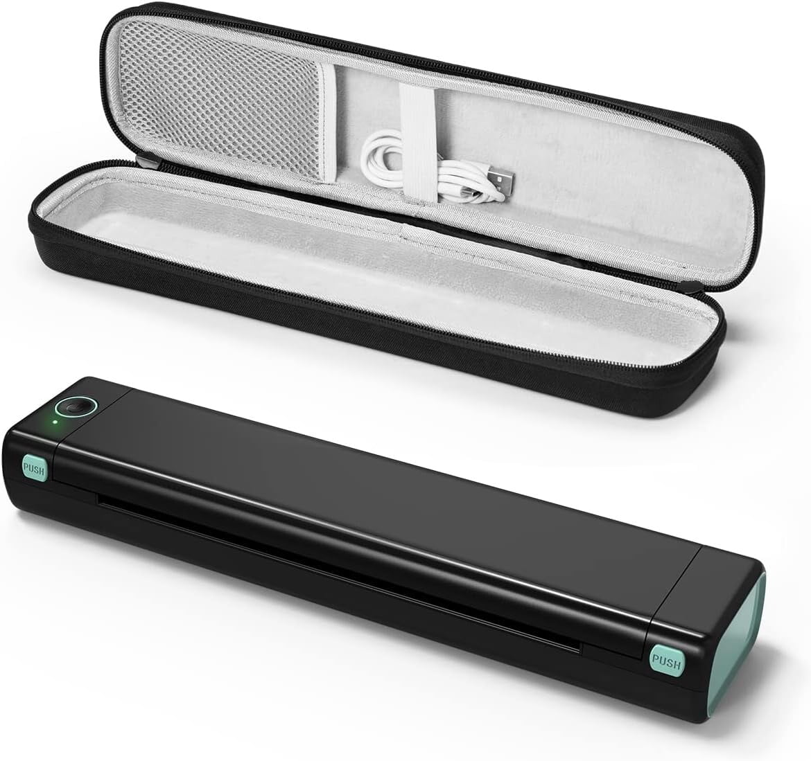 "Koramzi Portable Wireless Handheld Mini Printer with 8.5"" x 11"" Letter Thermal Papers, Black"