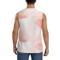 thumbnail image 4 of Daiia Pink Marble Printed Men's Tank Tops,Casual Soft Sleeveless Gym Muscle Shirts Bodybuilding Tee-3X-Large, 4 of 8