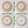 thumbnail image 4 of Laquedecraft 13.8" Round Corn Husk Rattan Placemats Set of 10 for Wedding, Party, Christmas, Events, 4 of 6