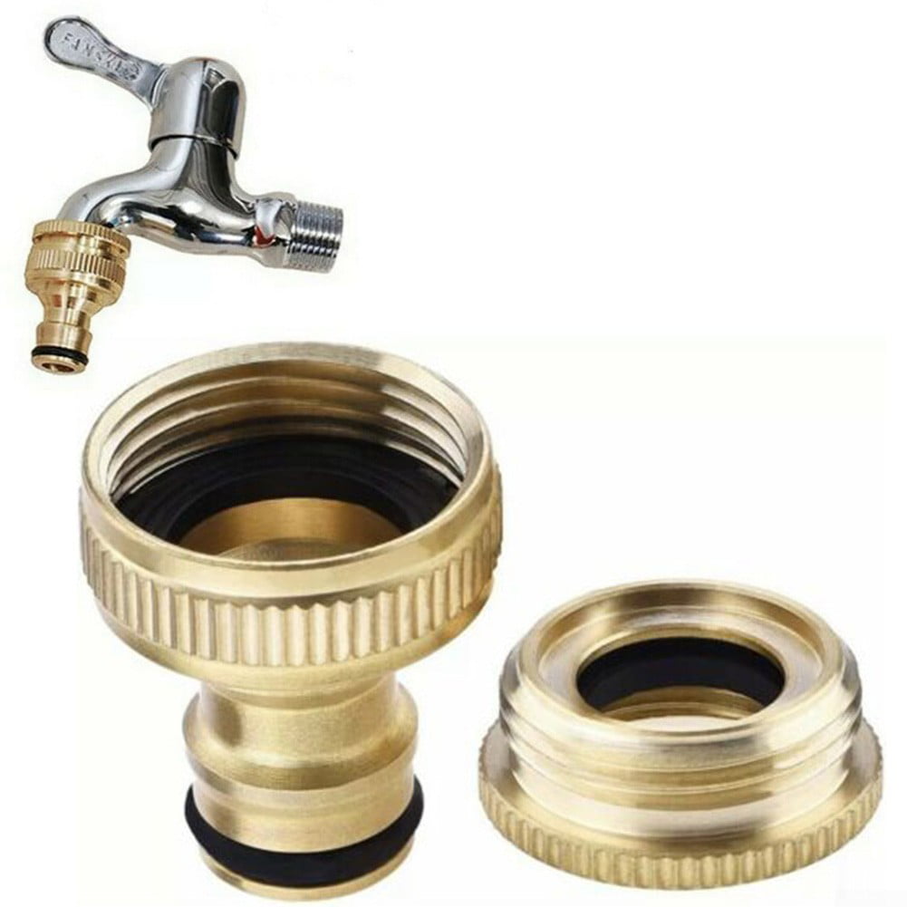 Brass 3/4" BSP Two Way Tap Connector Straight 90 degree Screw Fitting 