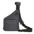 thumbnail image 3 of Mochila de moda Salvador bolso de mano bolso de pecho bolso bandolera mochila de hombro bandolera Gris derecho, 3 of 10