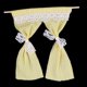 thumbnail image 4 of 1/12 Muebles de Muebles Cortina de Miniatura con Palo de para Accesorios de Decoración de Dollstube Amarillo Hugo Dollhouse Miniatures, 4 of 8