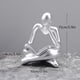 thumbnail image 4 of Soporte de papel higiénico,Porta toallas de papel de encimera,Portarrollos de cocina de pie para toallas de papel,Figura de lector abstracto,Estatua de pensador, 4 of 8