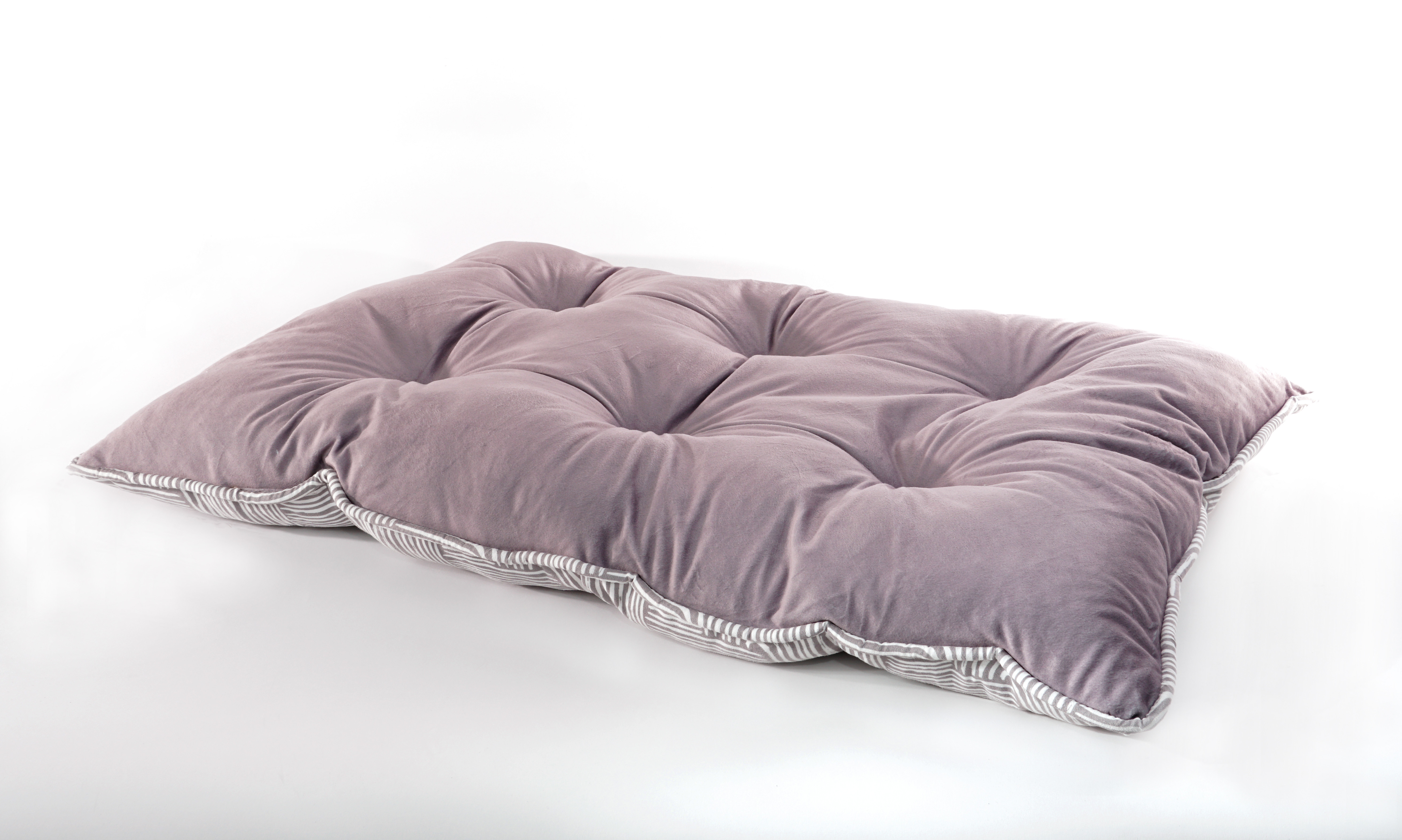Elle Printed Microsuede Tufted Mat with Plush Bottom