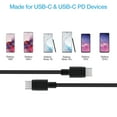 thumbnail image 2 of Naztech 18W PD Wall charger + USB-C to USB-C 4ft Cable Blk (15146-HYP), 2 of 3