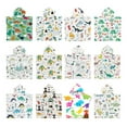 thumbnail image 4 of Hotiary Parent-Child Hooded Poncho Towels, Cartoon Dinosaur Print Soft & Absorbent Microfiber Beach Towel, Swimming Pool Changing Robe Bathrobe Bath Towel, 4 of 4