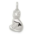thumbnail image 4 of 925 Sterling Silver Cat Charm Pendant, 4 of 5