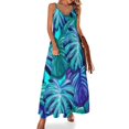 thumbnail image 1 of Vestido sin mangas con estampado de neón para fiesta de Palm Springs, vestido para mujer, traje de verano para mujer, trajes de playa para mujer, 1 of 7