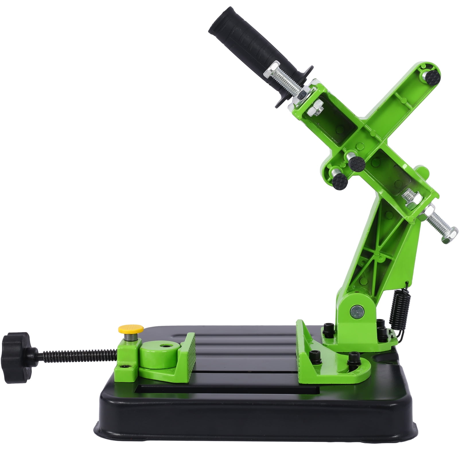 Versatile Angle Grinder Fixed Universal Bracket for Cutting Compatible with 150mm, 180mm, 230mm Disc Grinders Secure and Adjustable Stand Green Metal Construction