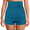 Aquamarine Blue, variant on Mycoco Women's Super High Waist Swim Shorts Shirred Tummy Control Swimwear Tankini Bikini Bottoms