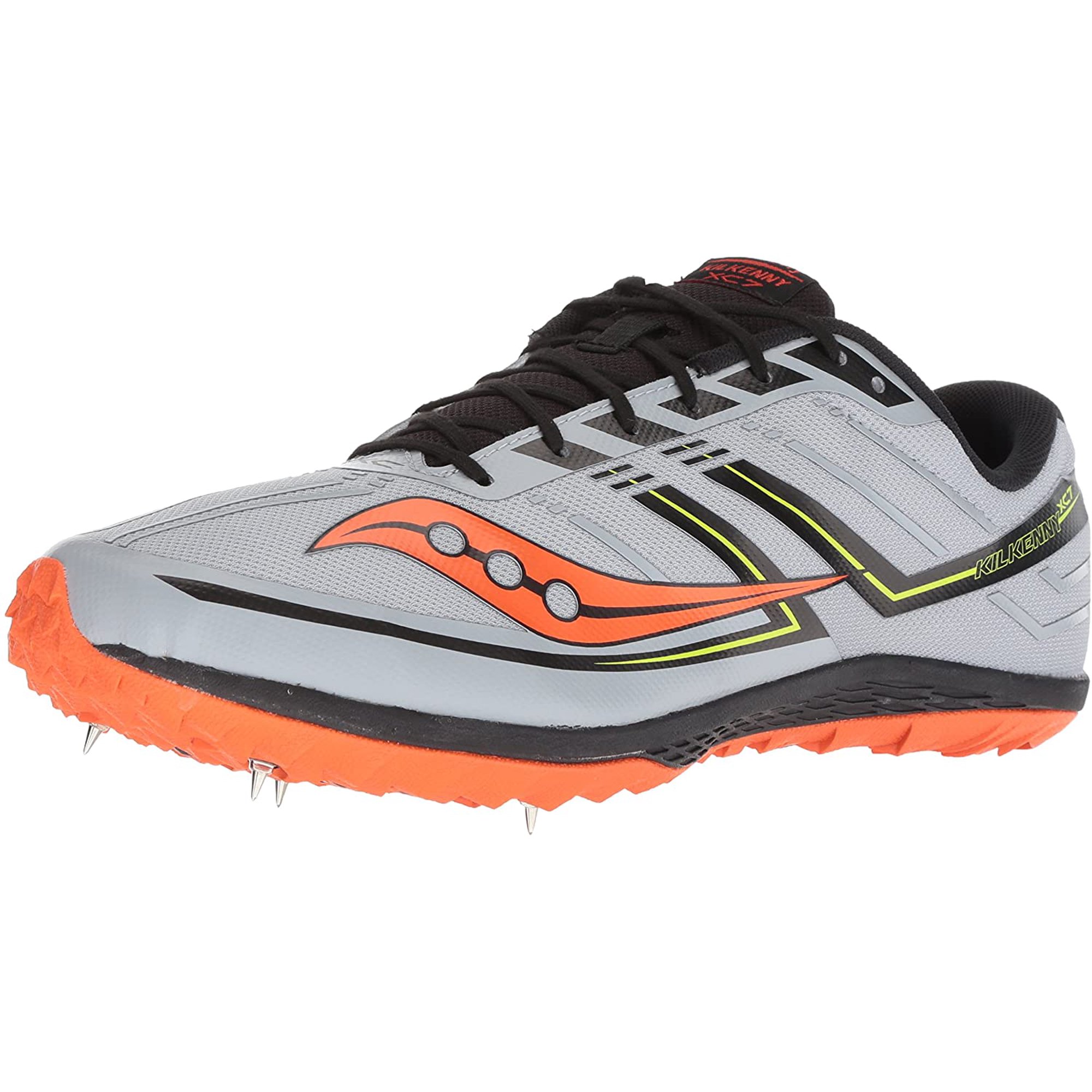 Saucony Men S Kilkenny Xc 7 Cross Country Running Shoe Grey Black Orange 4 M Us Walmart Canada
