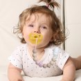 thumbnail image 3 of Tyry.Hu Pacifier Clip Baby Girls Binky Holder Paci Clip Silicone Bead Teething Relief Teether Toy Set of 2 (Pink, Beige), 3 of 7