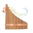 thumbnail image 1 of Professional Panpipe,G Key Musical Instrument Pan Pipe Flute 15 Pipes Pan Flute Woodwind Instrument for Woodwind Instrument Lovers, 1 of 7