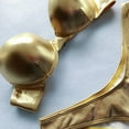thumbnail image 6 of CANKER Women Sexy 2 Piece Brazilian Bikini Set Reflective Shiny Metallic Swimsuit Push Up Underwire High Cut Bathing Suit, 6 of 19