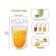 thumbnail image 3 of 100pcs Reusable Drink Pouches With 100 Individually Wrapped Straws For Adults Clear Drink Bags With, 3 of 5