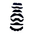 thumbnail image 2 of 7 piezas de bigotes falsos pegajosos en barbas falsas para presentaciones en el escenario de carnaval, 2 of 10