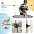 thumbnail image 4 of PawHut Adjustable Dog Grooming Table with 2 Safety Slings, Grey, 4 of 10