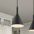 thumbnail image 6 of 60/7127-Nuvo Lighting-Lightcap-1 Light Small Pendant in Mid-Century Modern Style-7.75 Inches Wide by 12.5 Inches High-Matte Black Finish, 6 of 7