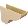 thumbnail image 5 of 9"W x 27"D x 18"H Classic Greensboro Rough Cedar Woodgrain TimberThane Corbel, Primed Tan, 5 of 6