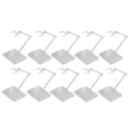 thumbnail image 1 of Migaven Action Figure Stand 10pcs Assembly Action Figure Display Holder Base Doll Model Support Display Stand Compatible with HG RG SD SHF Gundam 1144 Toy Clear, 1 of 1