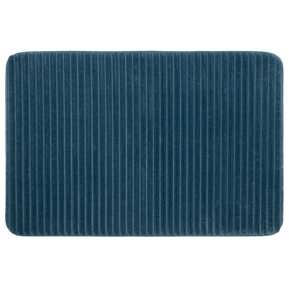 Mainstays Performance Quick Dry Memory Foam Bath Mat, Cool Water, 17" x