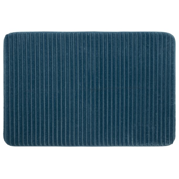 Mainstays Performance Quick Dry Memory Foam Bath Mat, Cool Water, 17" x
