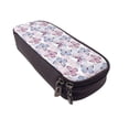 thumbnail image 6 of Lsque Butterflies in Pastel Printed Big Capacity PU Leather Pencil Case Large Pencil Pouch Stationery Pen Bag Pencil Holder for Teen, 6 of 6