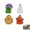 2*Set-8Pc, variant on Set Of 4 Whimsical Ghost And Pumpkin Resin Figures Cute Halloween Decorations For Desk Shelf Party Gift,2*Set-8Pc
