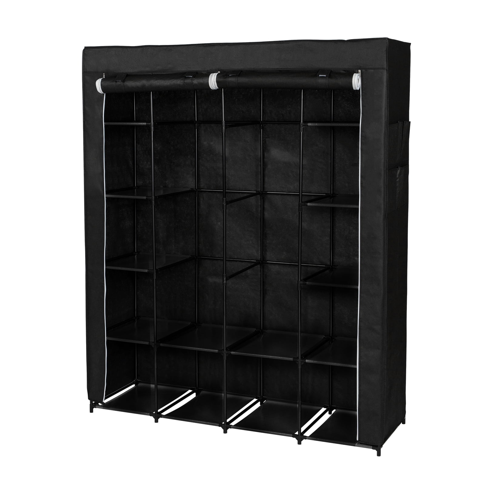 Kepooman Non-Woven Fabric 14-Shelf Hanging Shoe Organizer for Closet Organizers and Storage Shelves Hat Rack for Closet for Shoes, Caps, Scarves, Folded Clothes and Toys, Black Kepooman Non-Woven Fabric 14-Shelf Hanging Shoe Organizer for Closet Organizers and Storage Shelves Hat Rack for Closet for Shoes, Caps, Scarves, Folded Clothes and Toys, Black