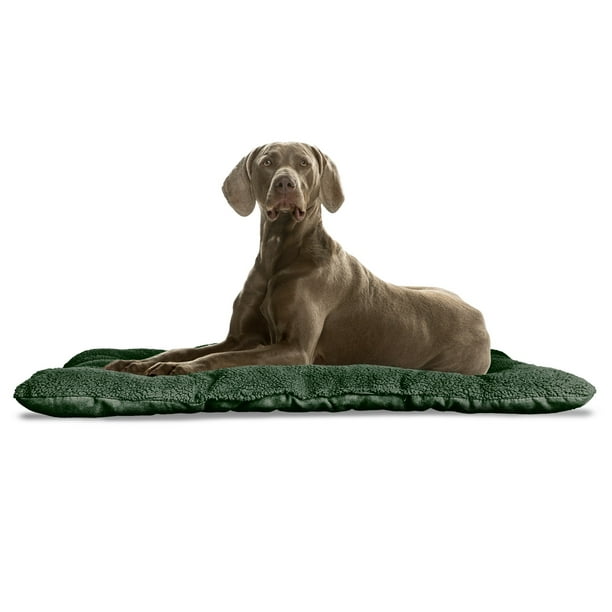 FurHaven Pet Kennel Pad Reversible Terry and Suede Pet Tufted Pillow