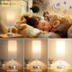 thumbnail image 4 of Lámpara de noche blanca táctil con USB - Lámpara de mesa regulable de 3 modos para dormitorio, lámpara de mesita de noche con estación de carga de níquel y portalámparas plateado para dormitorio, 4 of 8
