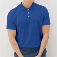 thumbnail image 2 of HCNTES Golf Shirts for Men Performance Polo Short Sleeve Collared Shirt Polo Shirts(Dark Blue,3XL), 2 of 7