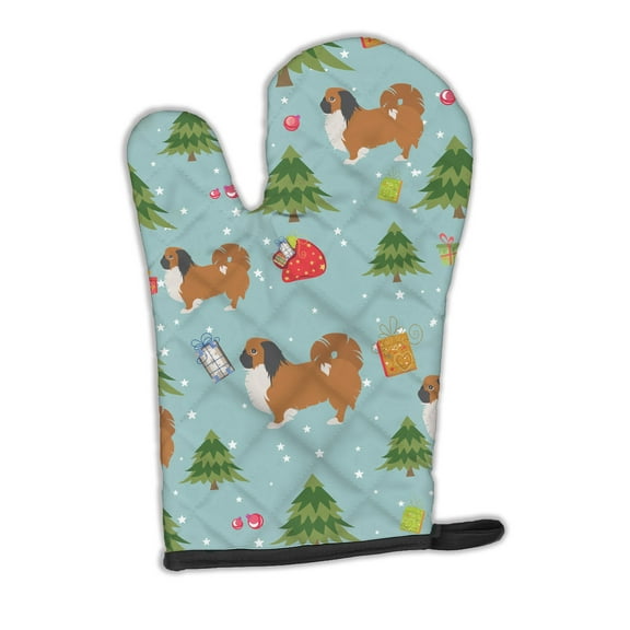 Christmas Pekingese Oven Mitt