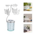 thumbnail image 2 of Candelabro giratorio: Candelabro giratorio de metal con forma de mariposa para decoración del hogar, bodas, fiestas, centros de mesa navideños., 2 of 6