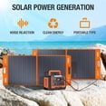 thumbnail image 2 of EBL Portable Power Station, Solar Generator 1000W and 200W Portable Solar Panel with 2 x AC Outlets, 3 x QC3.0 USB, and PD60W port for Outdoor Camping, Home Emergency, RV/Van, 2 of 7