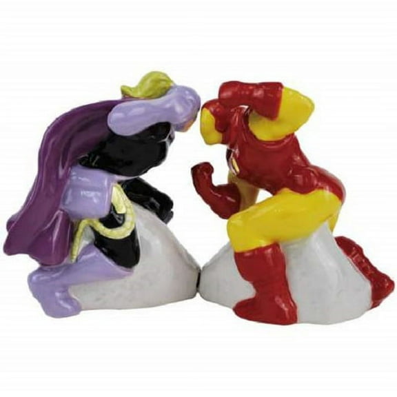 Marvel Iron Man Versus Whiplash Salt and Pepper Shakers Set 22975 S&P