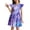 00-Purple1250, variant on Lullu Girls Star Print Flutter Sleeve Skater Dress Summer Casual A-Line Dress, Sizes 3-10