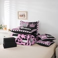 thumbnail image 6 of Castle Fairy Boys Girls Happy Valentine's Day Twin Bedding Sets 7-Piece,King And Queen Crown Bedding Comforter Set Microfiber,Animal Leopard Print Breathable Sheet Sets,Microfiber Bedroom Decor, 6 of 8