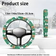 thumbnail image 7 of HUIACONG Christmas Snowman Golf Cart Steering Wheel Covers 13-14 Inches Flannel Comfortable Golf Steering Wheel Protection Easy to Install Compatible with EZGO Yamaha Club Cars, 7 of 7