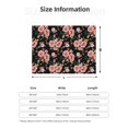 thumbnail image 5 of Uemuo Rose Flowers Printed Throw Blanket for Couch, Fluffy Fuzzy Blankets for Bed, Sofa, Cozy Flannel Faux Fur Blanket-, 5 of 6