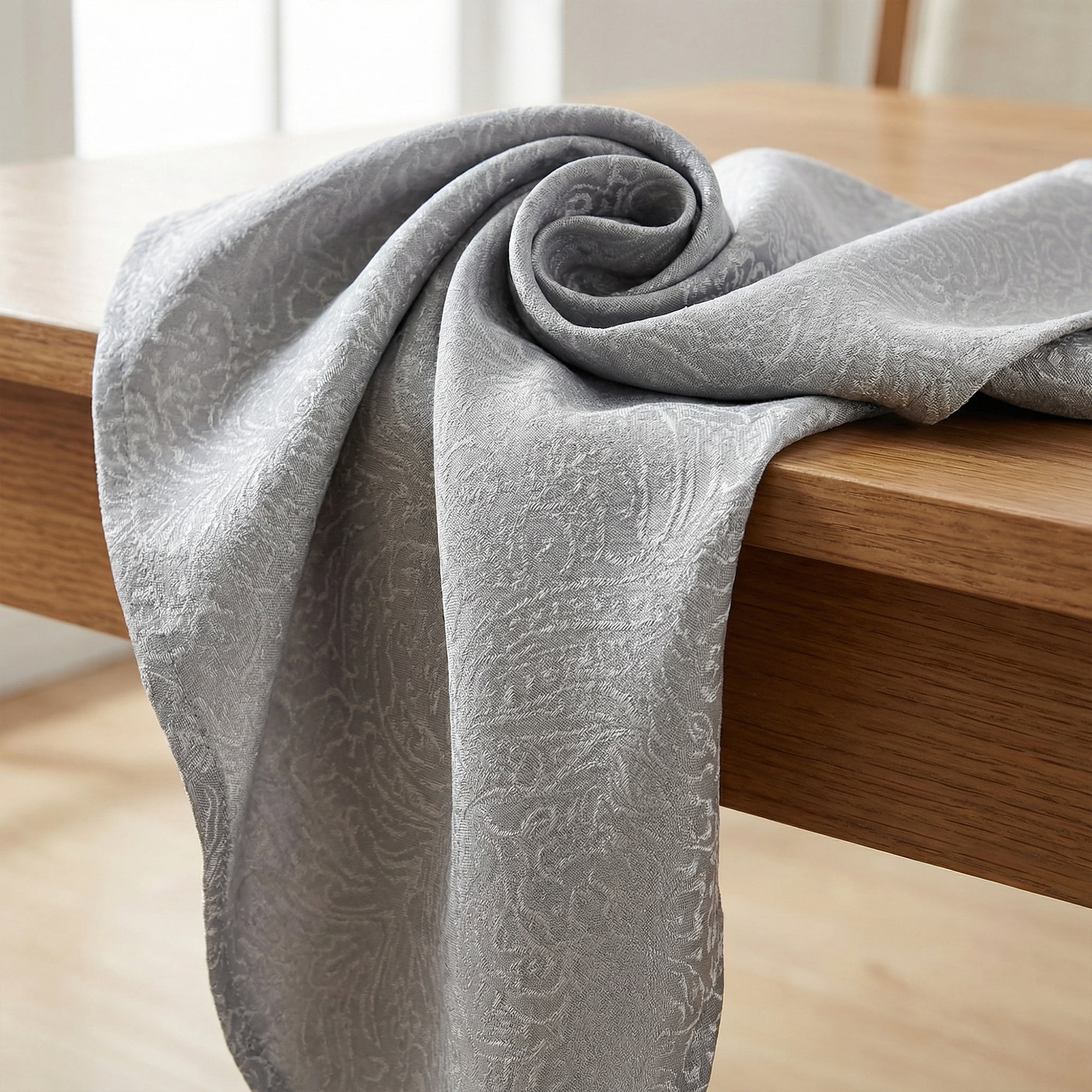 Unique Bargains 6Pcs Polyester Washable Cloth Napkins Light Gray 18x18inch